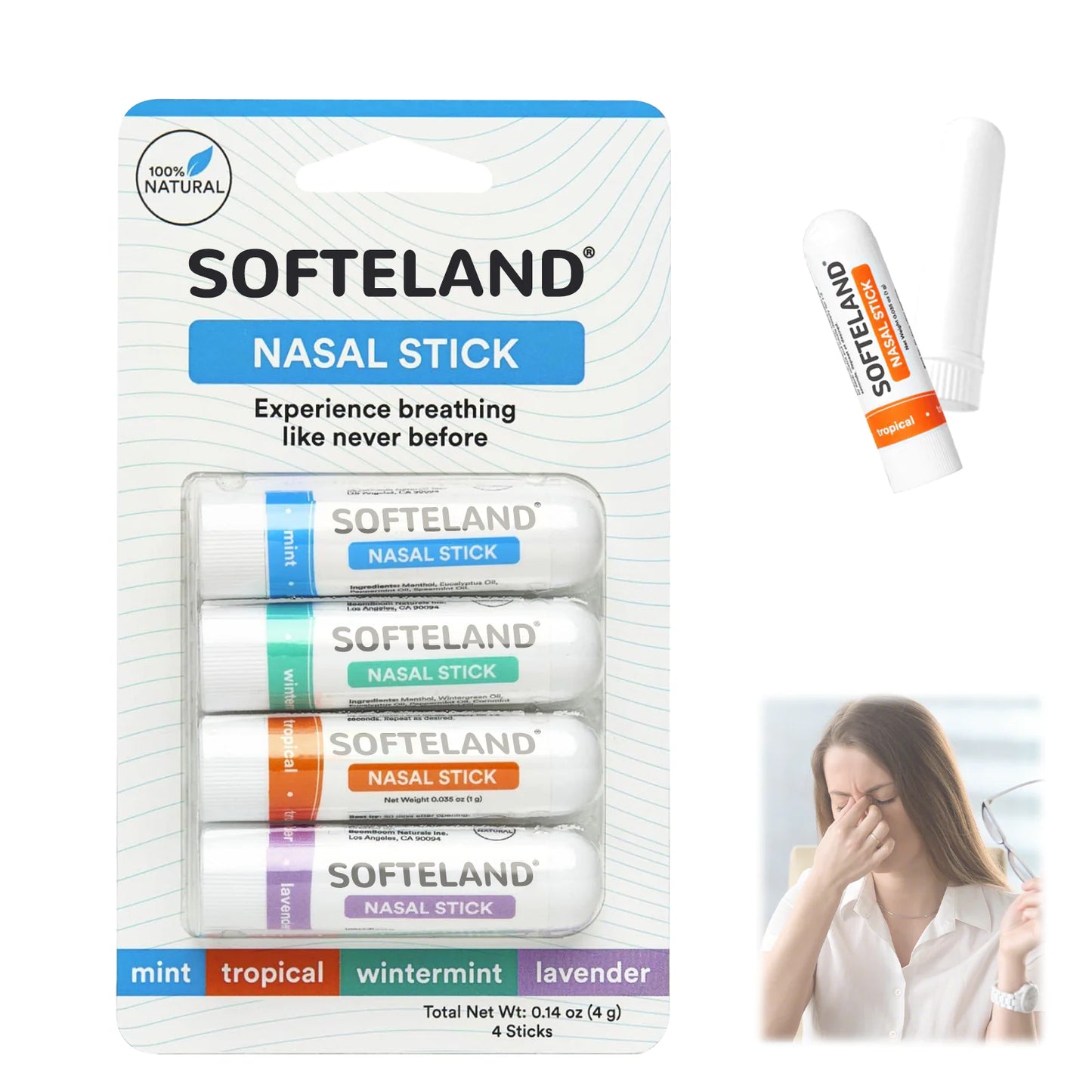 Aromatherapy Nasal Inhaler Stick