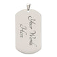 Dog Tag Necklace.