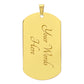 Dog Tag Necklace.
